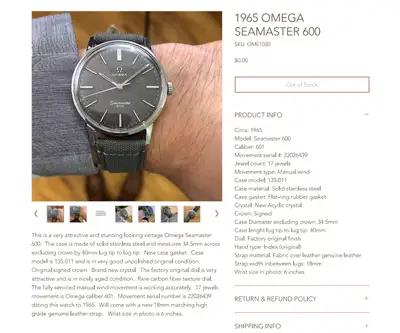 Omega Seamaster 600, Factory Carbon Fiber
