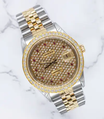 Rolex Datejust in Steel Gold with