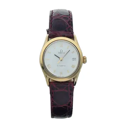 Omega Seamaster 18k Yellow Gold White