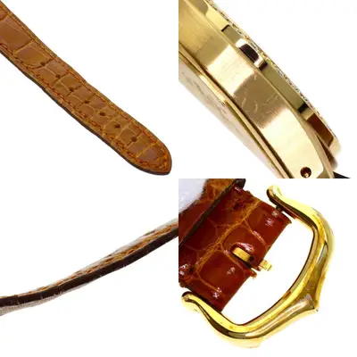 Cartier Santos Round Chronoflex K18 Yellow