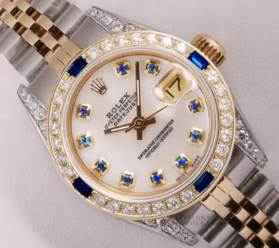 Rolex Datejust Two Tone 18k Diamond