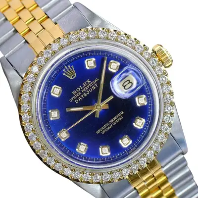 Rolex Datejust Two-Tone 1.80Ctw Diamond Bezel