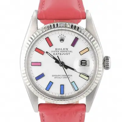 Rolex Datejust Stainless Steel White Rainbow