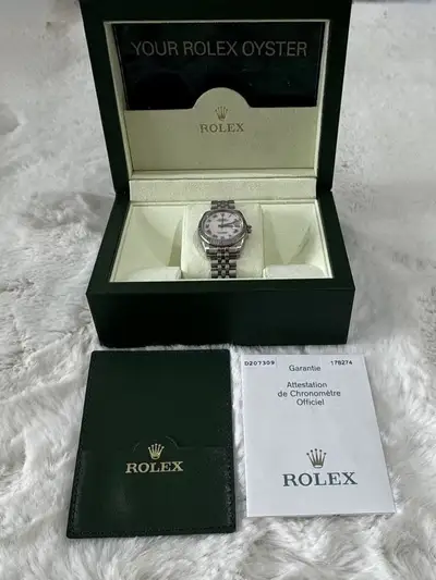 Rolex Women’s Rolex Date-just Light Pink Mother