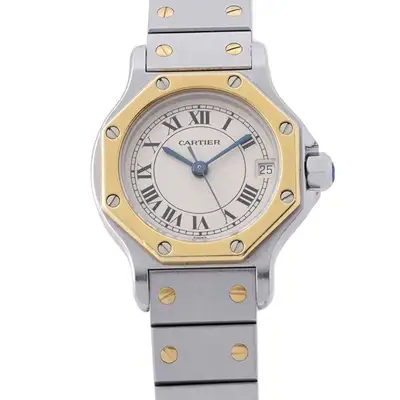 Cartier Santos Octagon SM Steel 18K