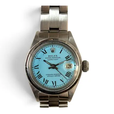 Rolex Datejust Steel Blue Turquoise 6919