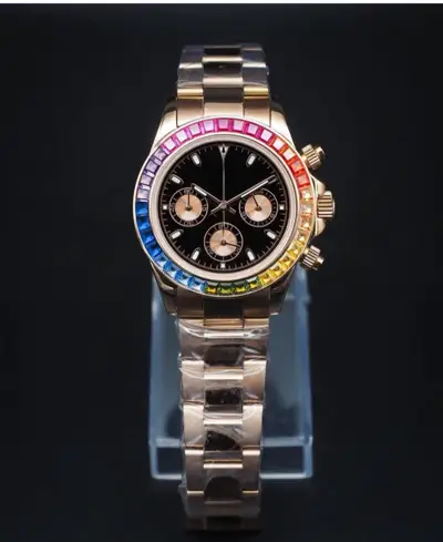 Unknown Custom Built Chronograph VK63 Gold Case