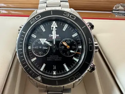 Omega planet ocean chronograph 45.5 Both