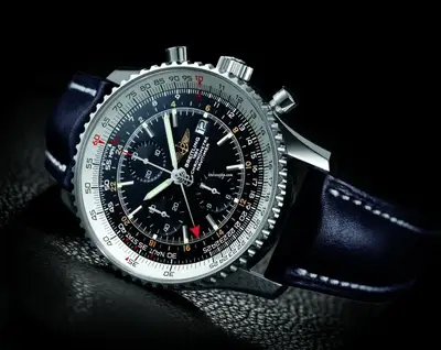 Breitling Navitimer World Chronograph GMT Stainless
