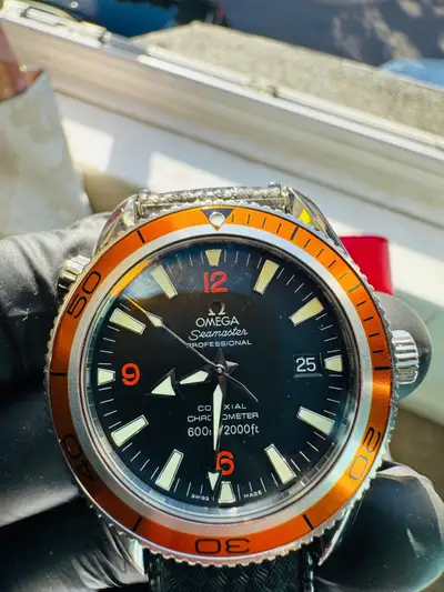 Omega Seamaster Planet Ocean Orange Bezel