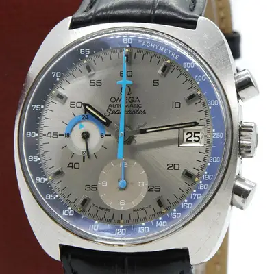 Omega **READ!**OMEGA Seamaster Chrono Cal.1040 Gray JAPAN