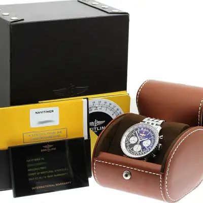 Breitling Navitimer 01 AB0120 Black;Silver Chronograph