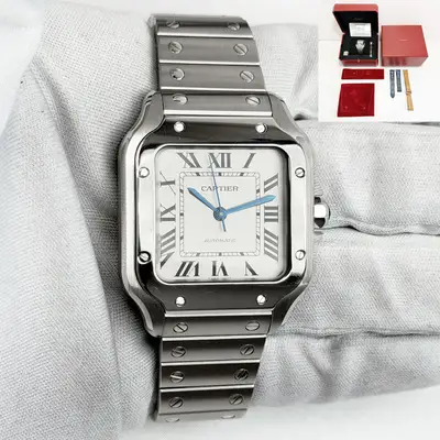 Cartier Santos Medium WSSA0029 Steel Paper