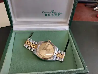 Rolex 1600 bimetal Datejust 1560 cal Butterfly