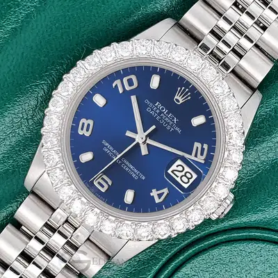 Rolex Datejust Midsize Blue 2.25ct Diamond