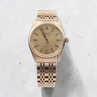 Rolex 14ct Gold Airking reference 5500