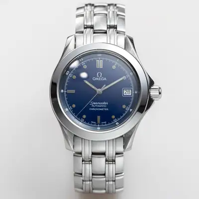 Omega Seamaster Chronometer Navy-Blue Silver Date