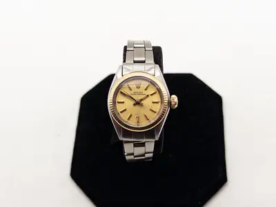 Rolex $8000 ROLEX OYSTER PERPETUAL Champagne 14k