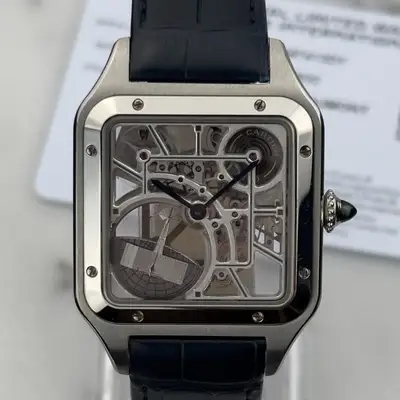Cartier Santos Dumont Large Skeleton WHSA0032
