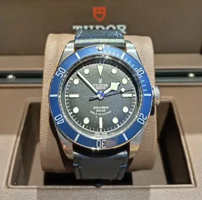 Tudor Black Bay Blue Smiley ETA