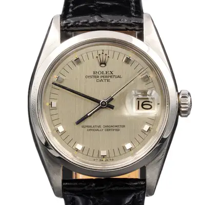Rolex Stainless Steel Date with Black