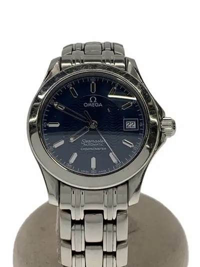 Omega Seamaster Date Stainless Steel Navy