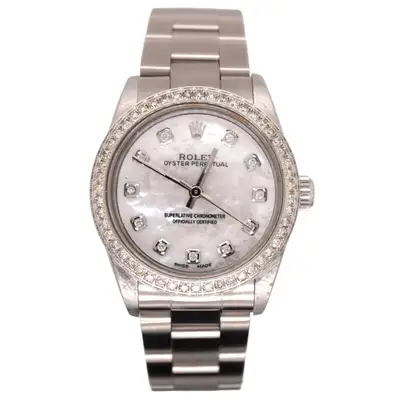 Rolex Oyster Perpetual 1.75ct Diamonds Steel