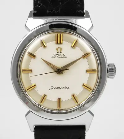 Omega Stainless Steel Seamaster 'Bull-Horn' Unusual