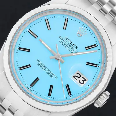 Rolex DATEJUST 1601 AQUA 18K GOLD
