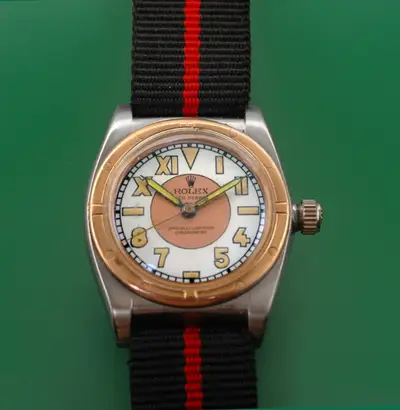 Rolex BubbleBack Oyster Perpetual Pink Gold