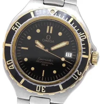Omega Seamaster YG Bezel Date