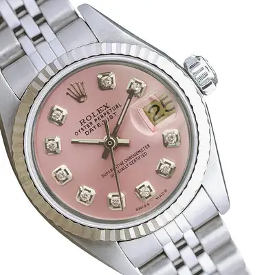 Rolex Datejust Stainless Steel Pink 14KW