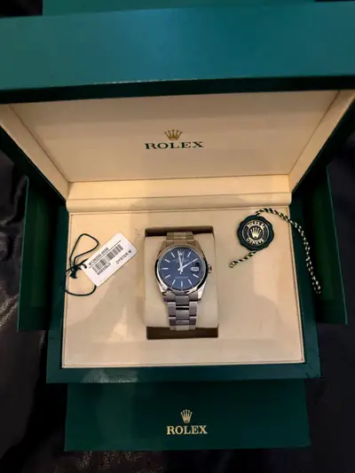 Rolex Datejust Blue m126200-0006. Smooth bezel