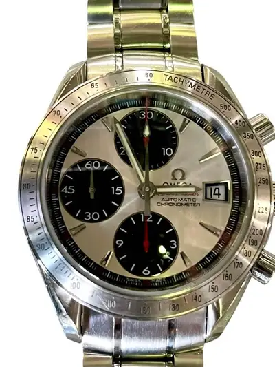 Omega OMEGA Speedmaster Date 3211.31 White Black Automatic Watch Used