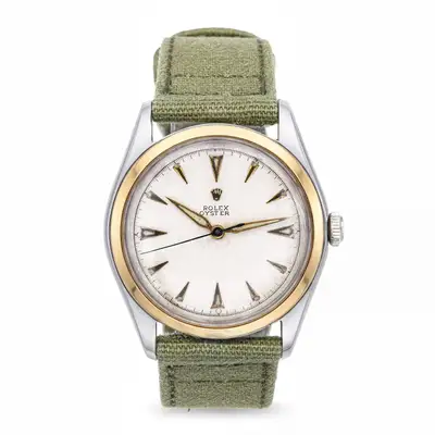 Rolex Two Tone Rolex Oyster Handwind Ref