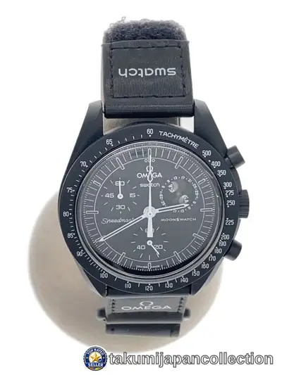 Omega Speedmaster Swatch Moonswatch Black Chronograph