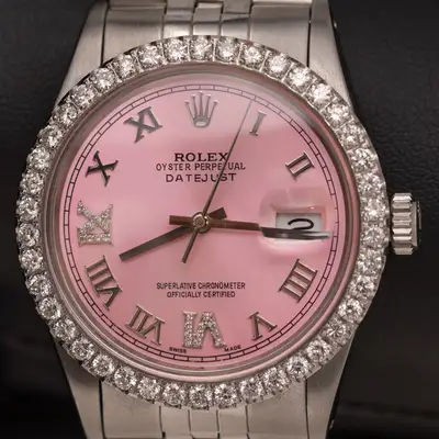 Rolex Datejust Diamond Bezel Jubilee Pink