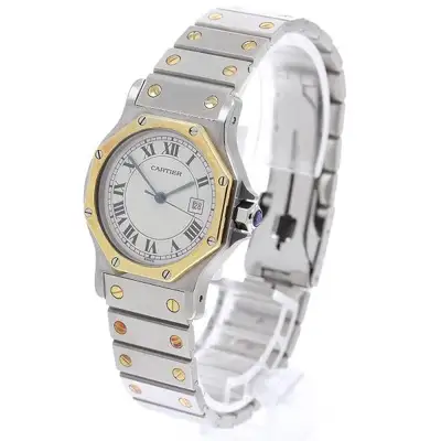 Cartier SANTOS OCTAGONAL LM YG White