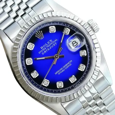 Rolex Datejust Stainless Steel Blue Vignette