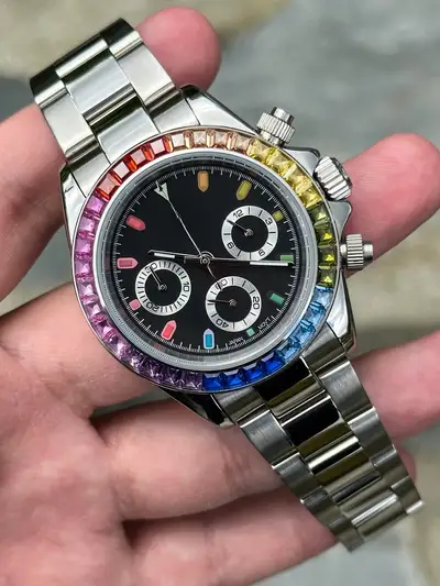 Unknown Custom Built Chronograph VK63 Rainbow Bezel