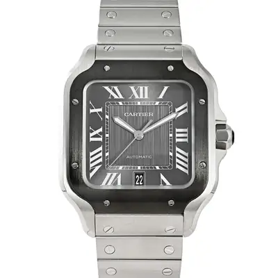 Cartier Santos WSSA0037 winding Gray Stainless