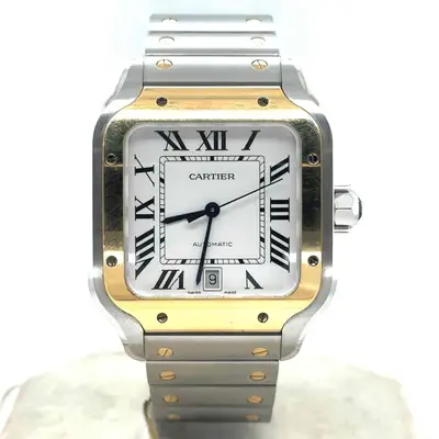 Cartier Santos Large 18k Yellow Gold/Steel