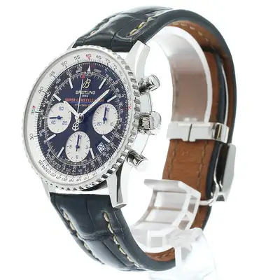 Breitling Navitimer Super Constellation A23322 Black;Silver