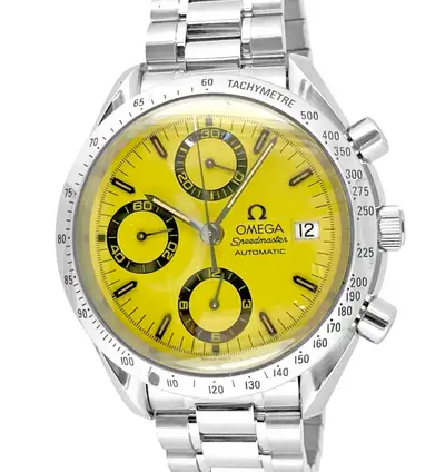Omega Omega Speedmaster Chronograph Yellow Dial 175.0043