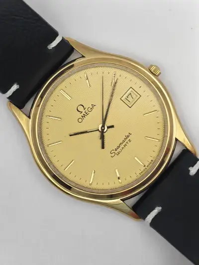 Omega Seamster Gold Honeycomb Circa