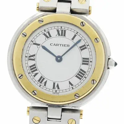 Cartier Santos Round LM Combi _943682