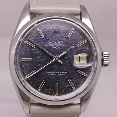 Rolex Date 1500 Steel Blue c.1570