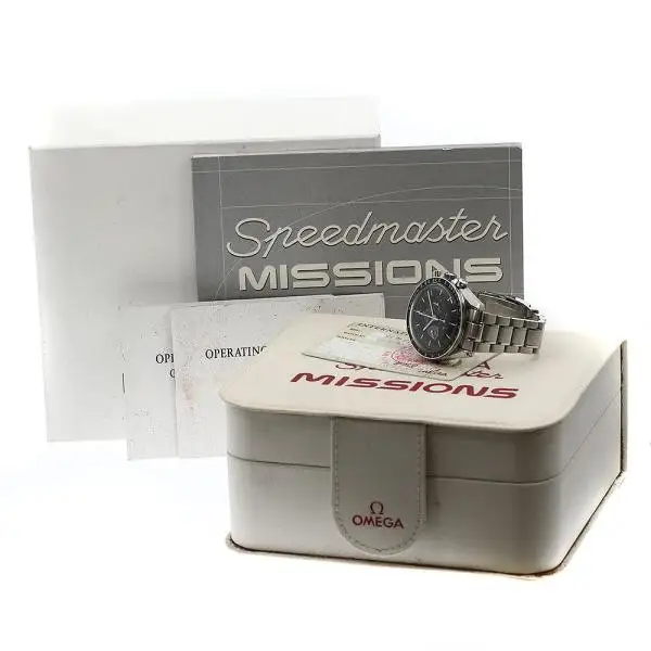 OMEGA Speedmaster Missions Gemini XI 3597.09 41mm SS Black Dial Watch #C1761