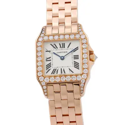 Cartier Diamond Bezel Santos WF9007Z8 18K