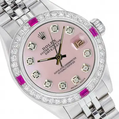 Rolex Datejust Stainless Steel Pink MOP